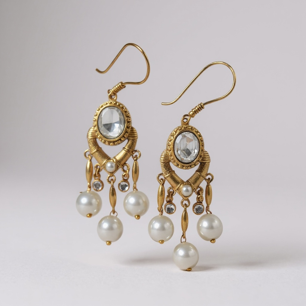 Vintage Elegance Drop Earrings