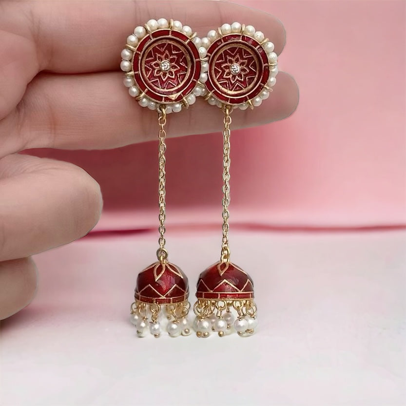 Enamel Chain Danglers