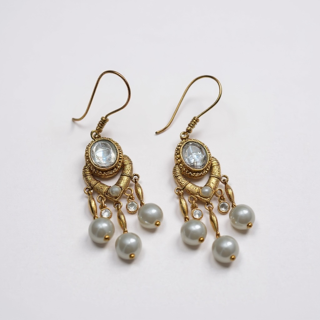 Vintage Elegance Drop Earrings