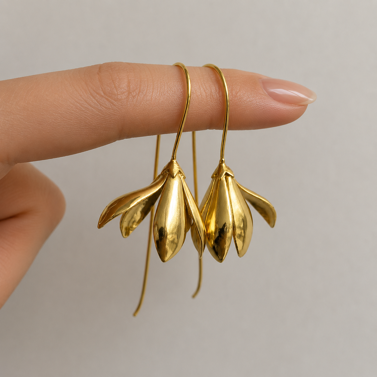 Flower Hook Earrings