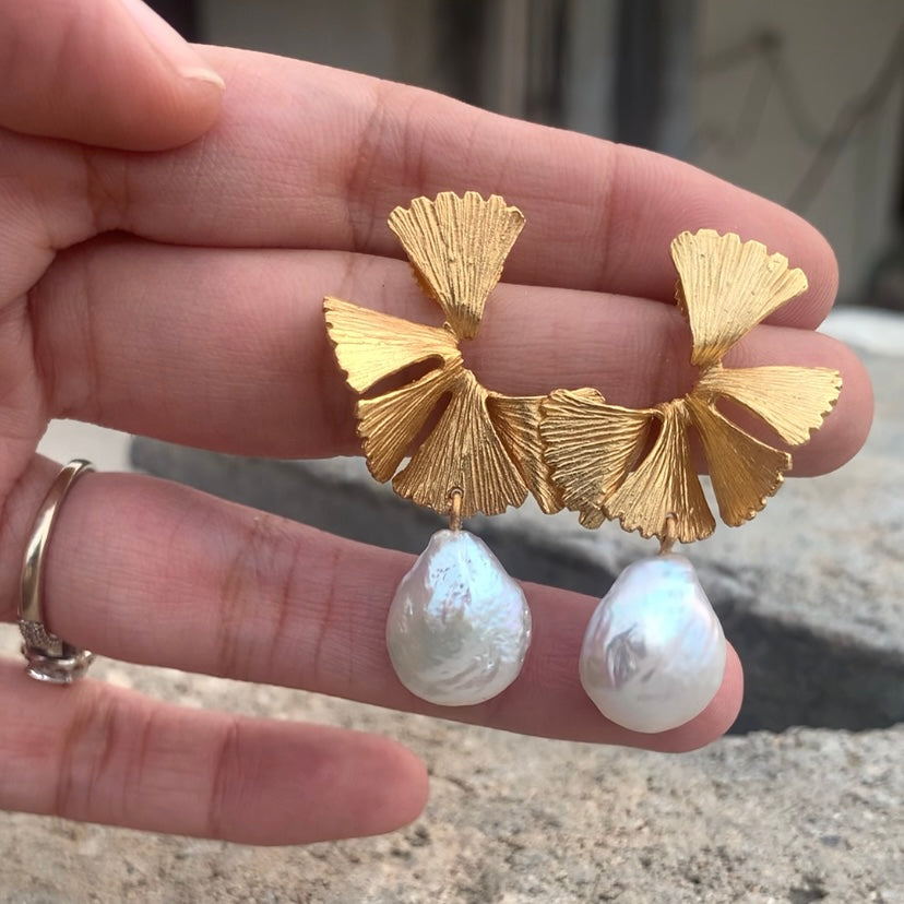 Multi Flower Baroque Earrings