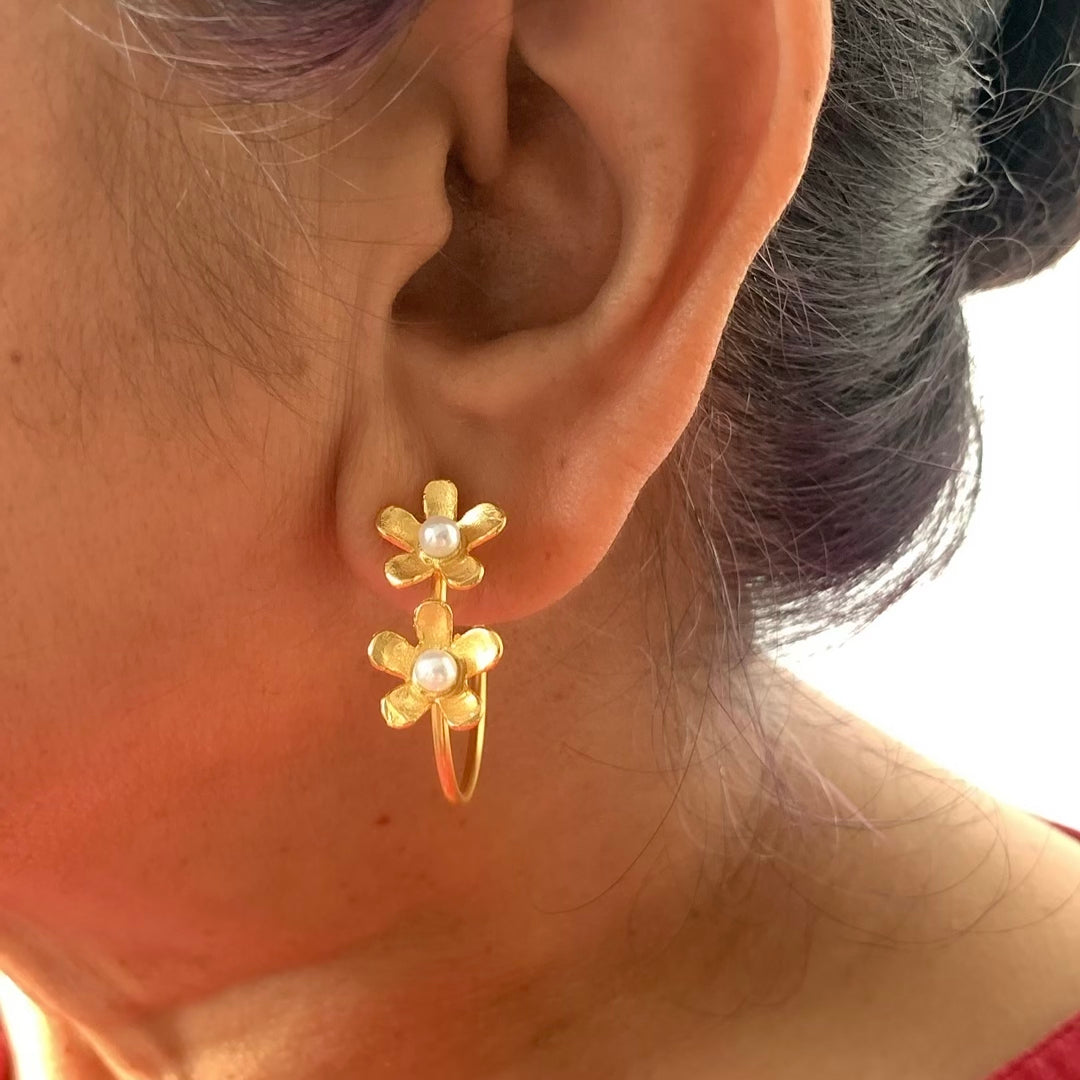 Two Flower Hoops