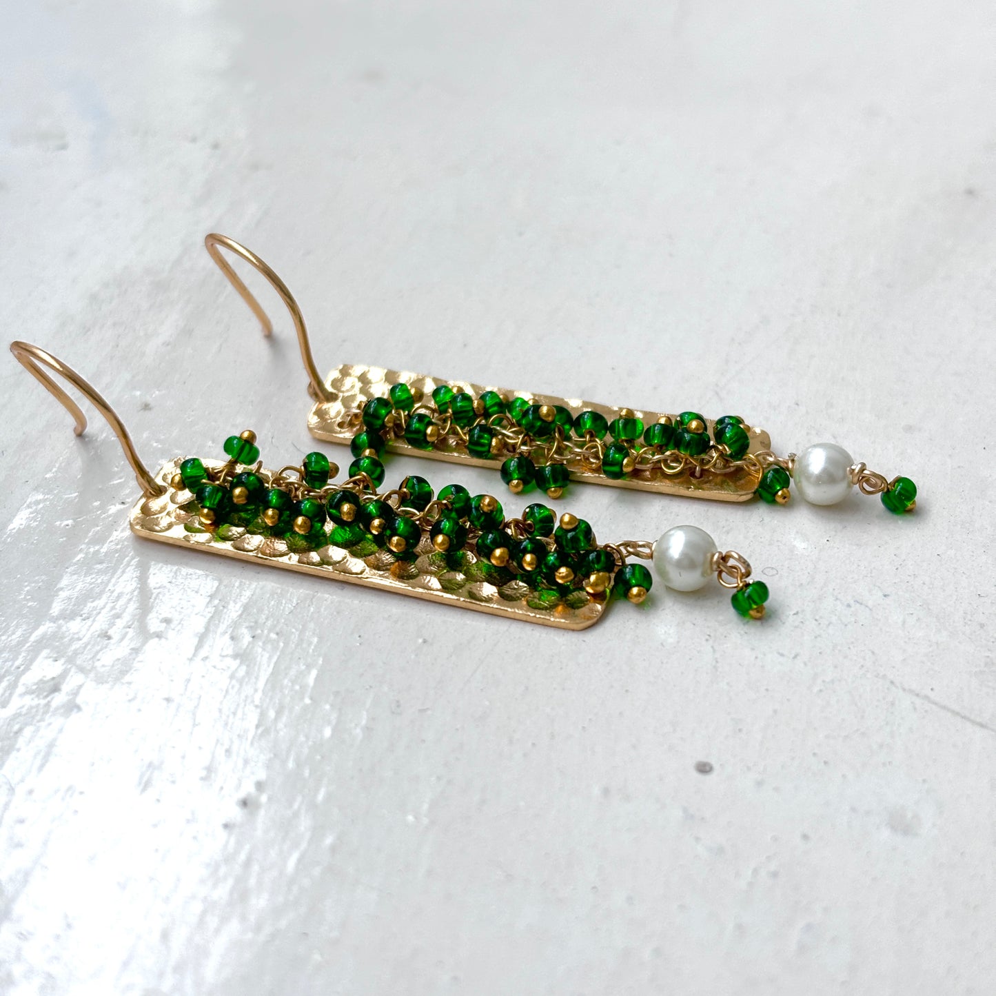 Green Bubble Earrings