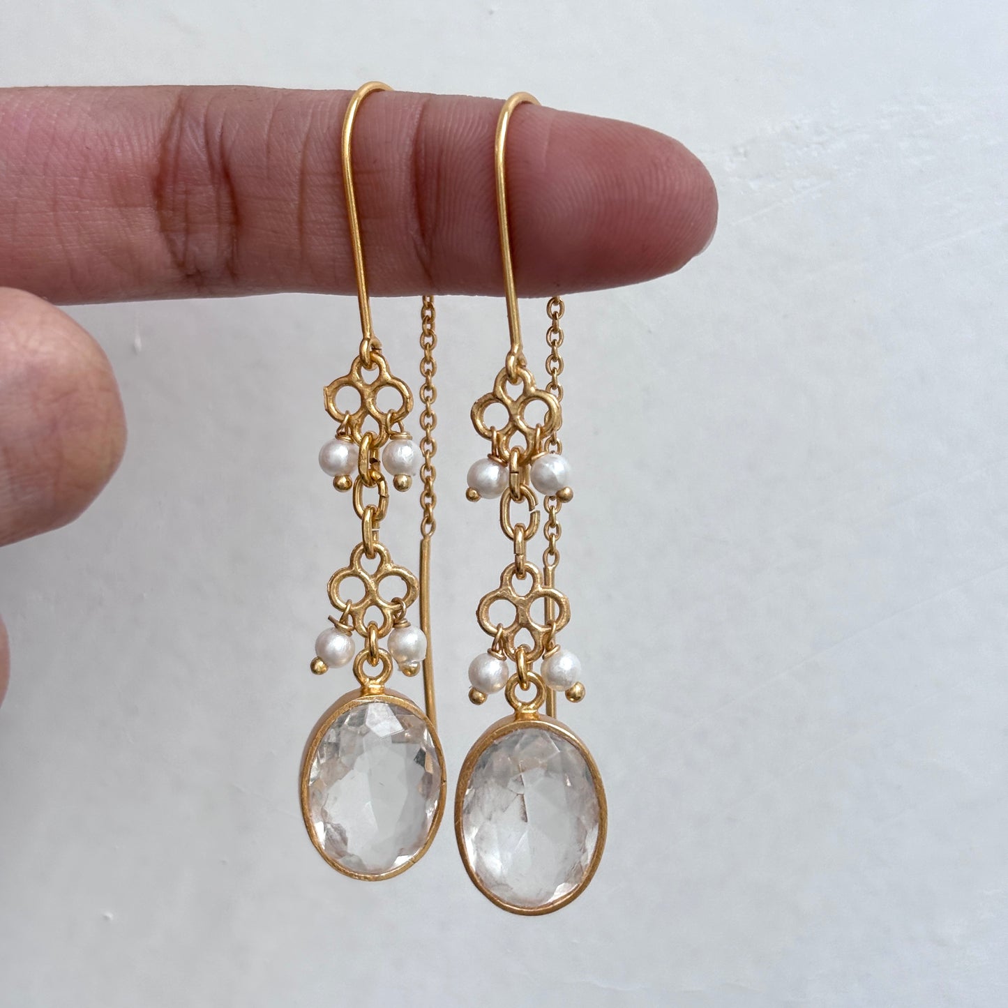 Crystal Threader Earrings