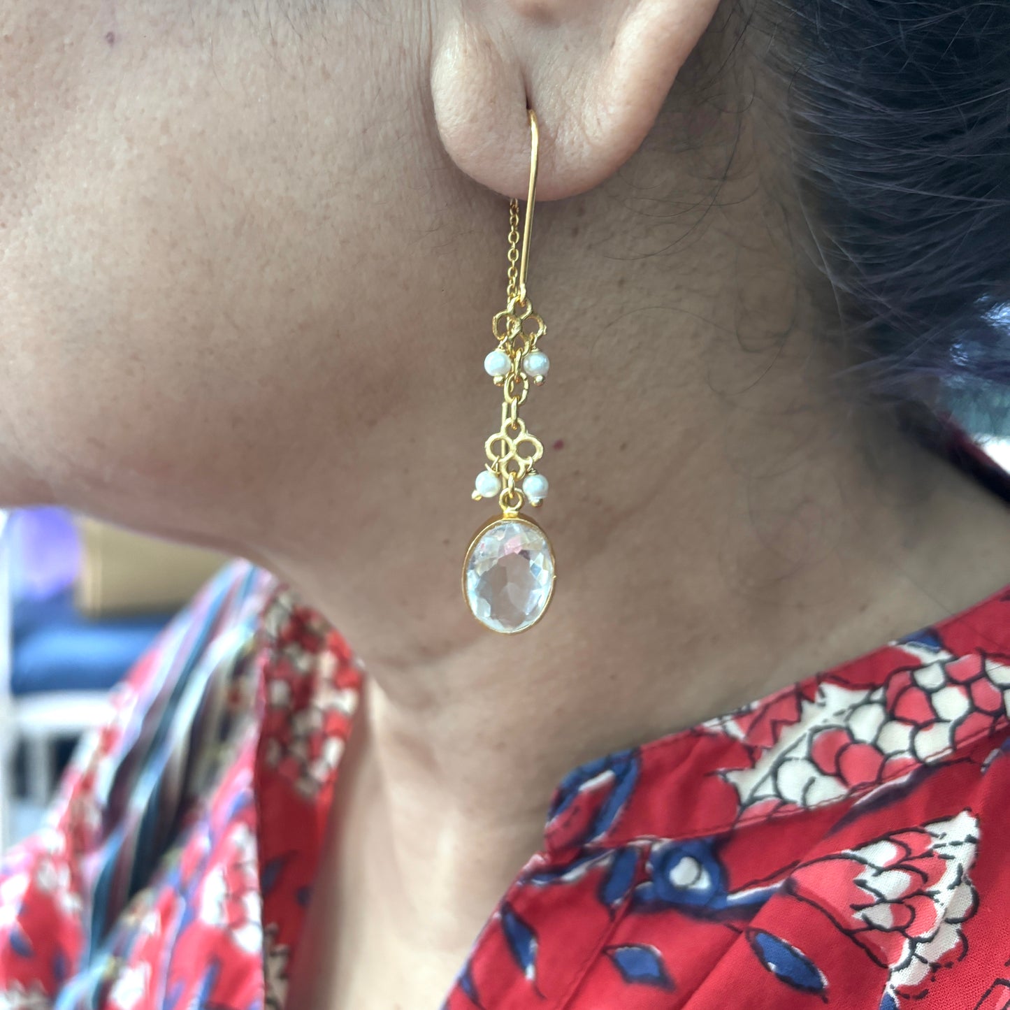 Crystal Threader Earrings