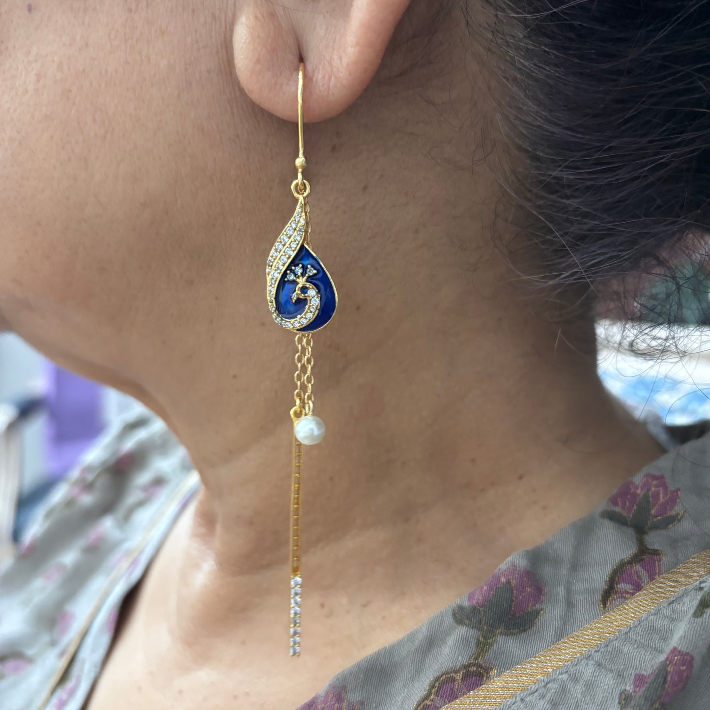 Peacock Earrings