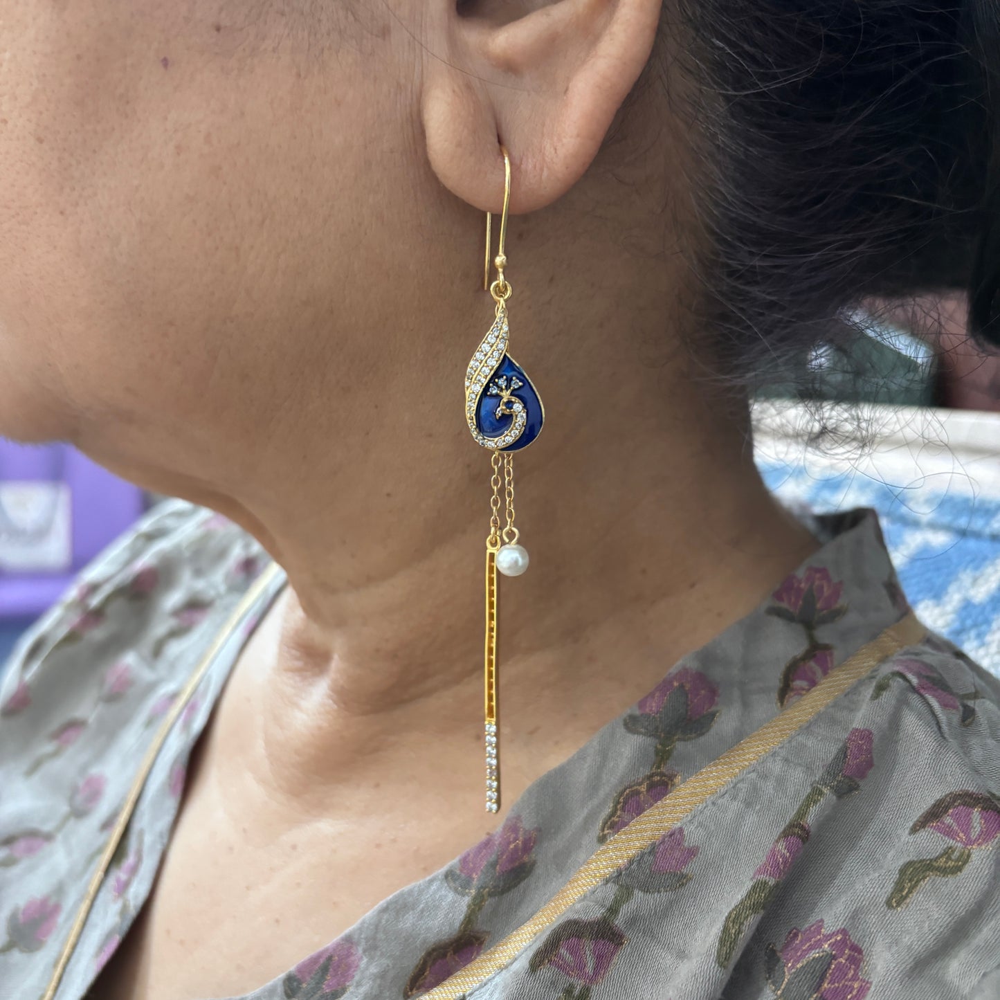 Peacock Earrings