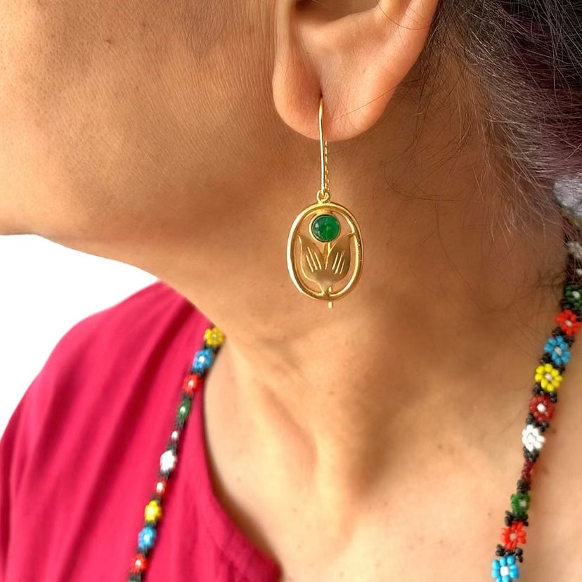 Floral Threader Earrings