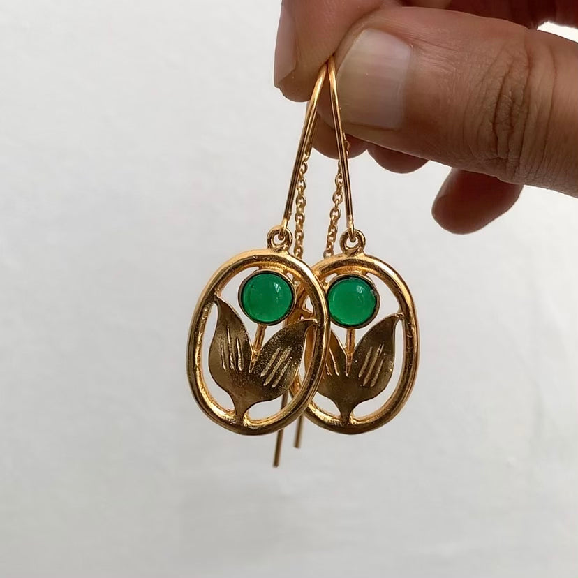 Floral Threader Earrings