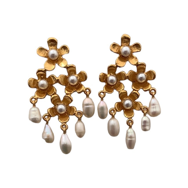 Flower Chandelier Earrings