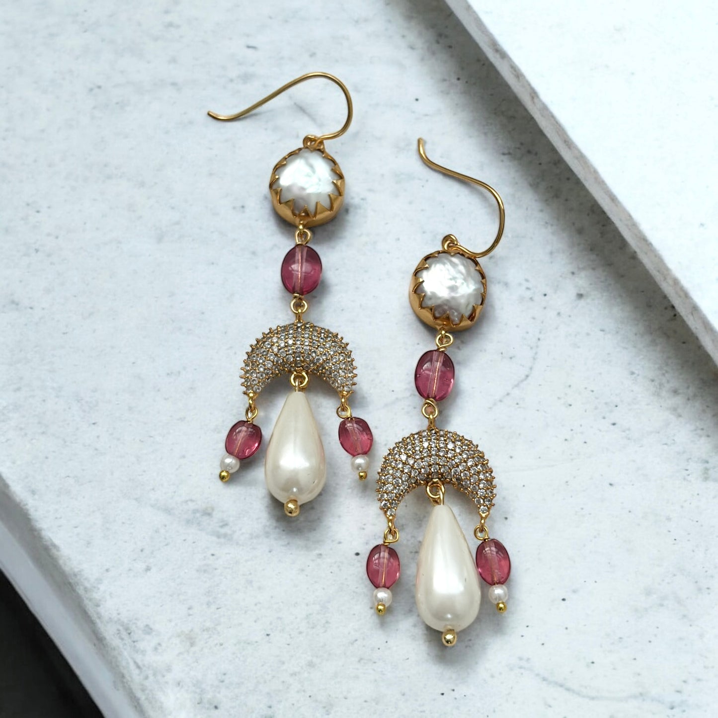 Modern Maharani Tourmaline Danglers