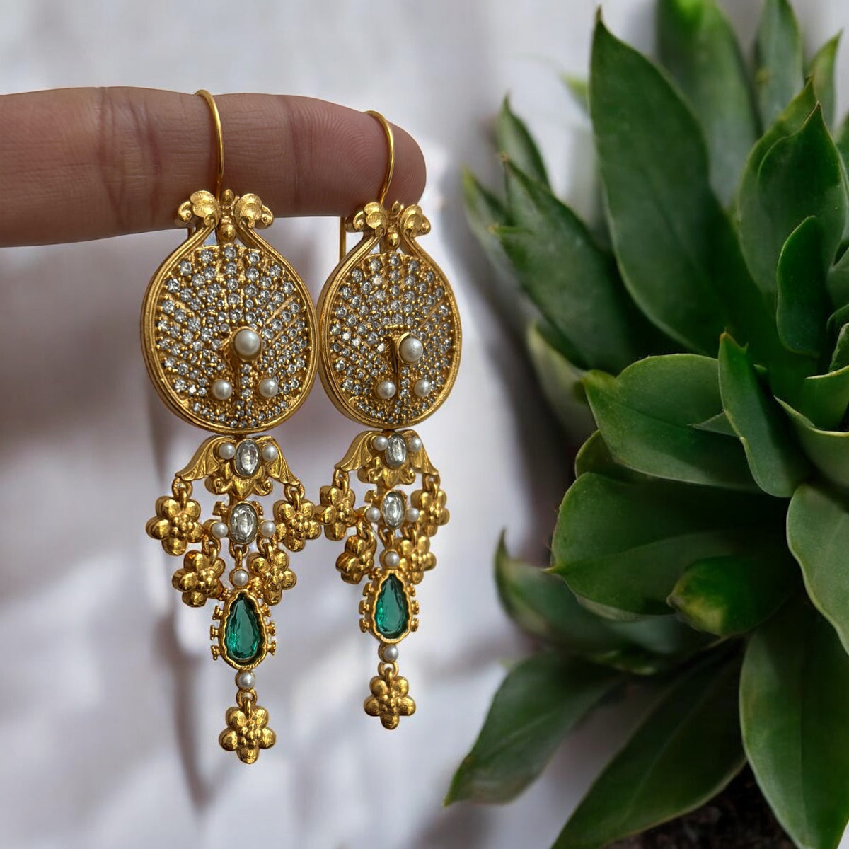 Statement Morpankh Earrings