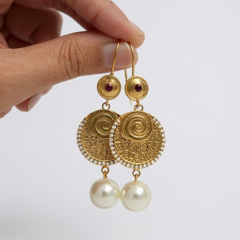 Rani Pearl Drop Earrings