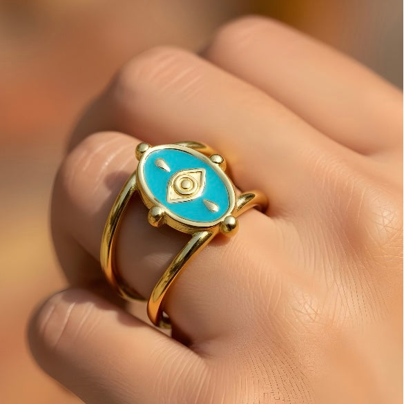 Nazar Charm Ring