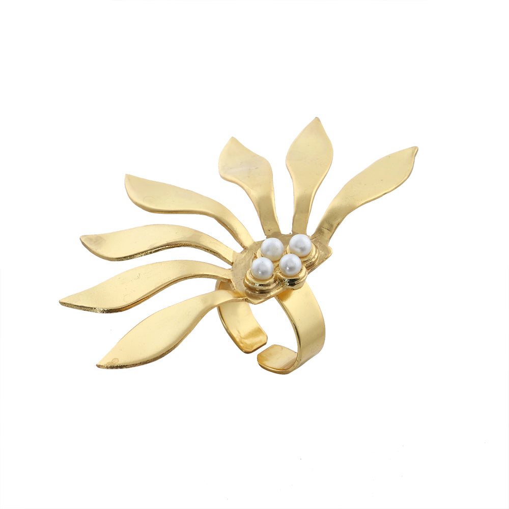 Abstract Flower Ring