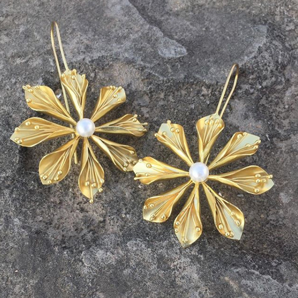 Hanging Flower Earrings