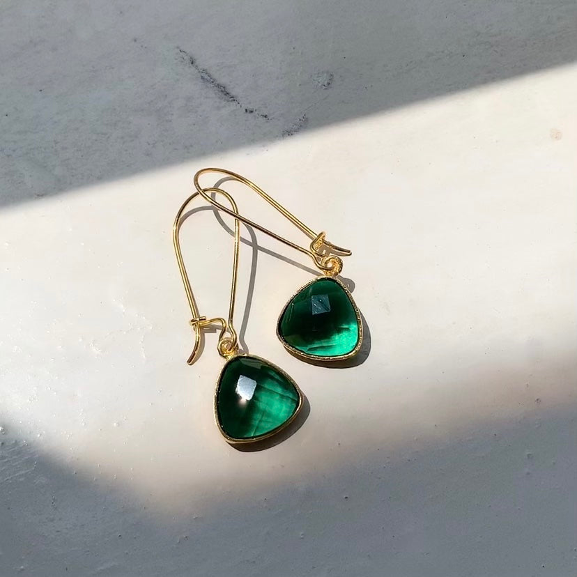 Emerald Green Danglers
