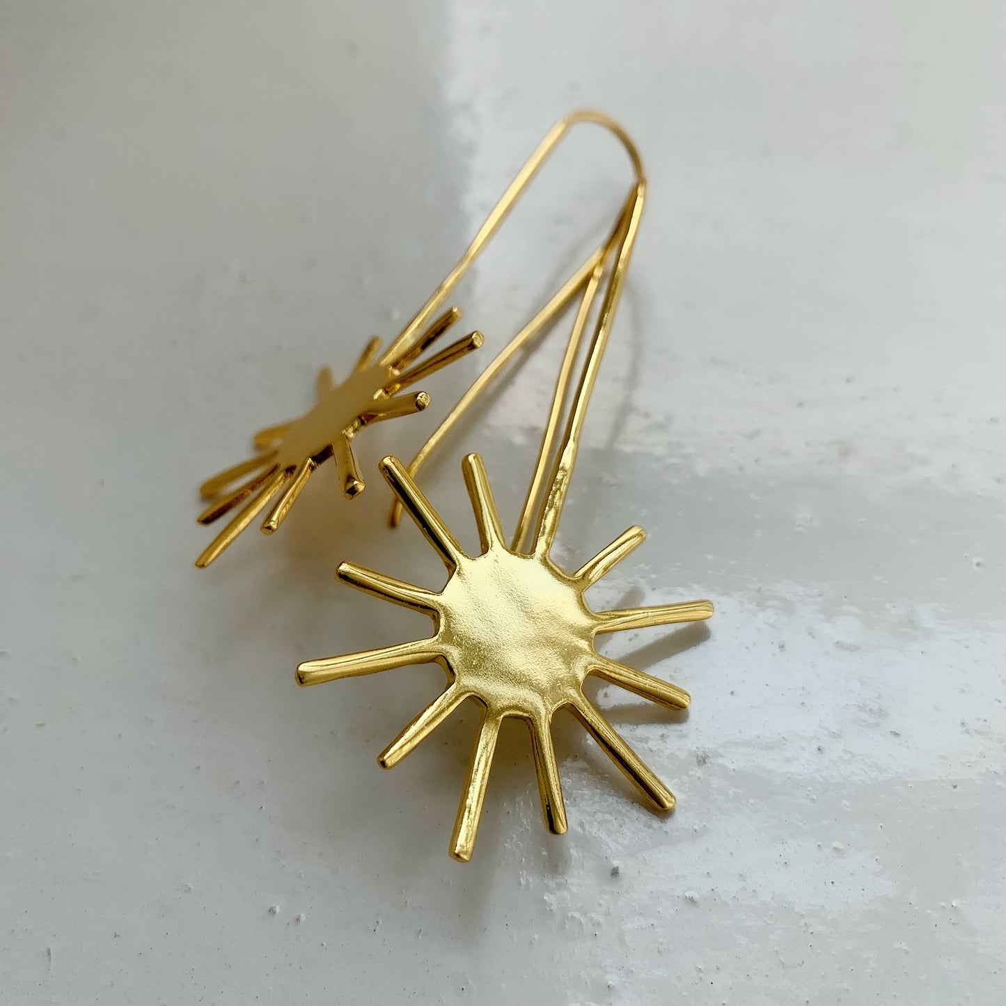Abstract Sun Earrings