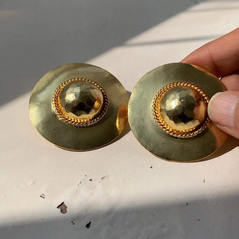 Twisted Statement Big Earrings