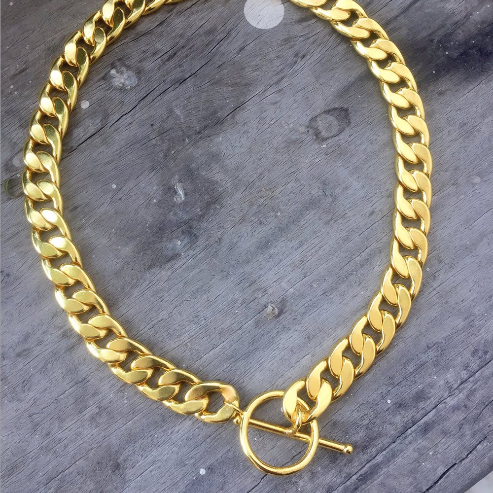 Statement Chain Short Choker Necklace