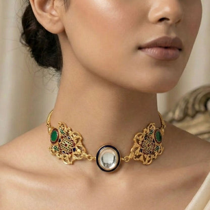 Polki & Enamel Choker