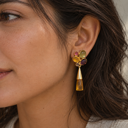 Multi Stone Danglers