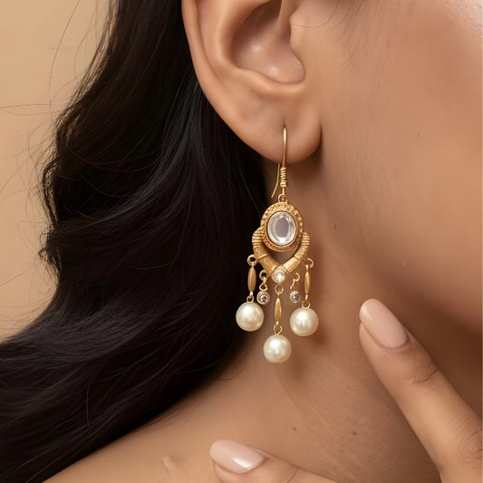 Vintage Elegance Drop Earrings