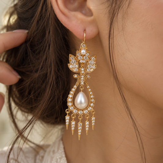 Royal Lotus Danglers