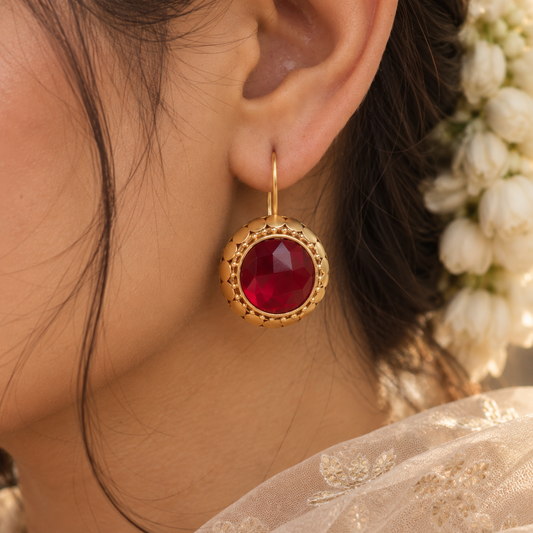 Button Earrings
