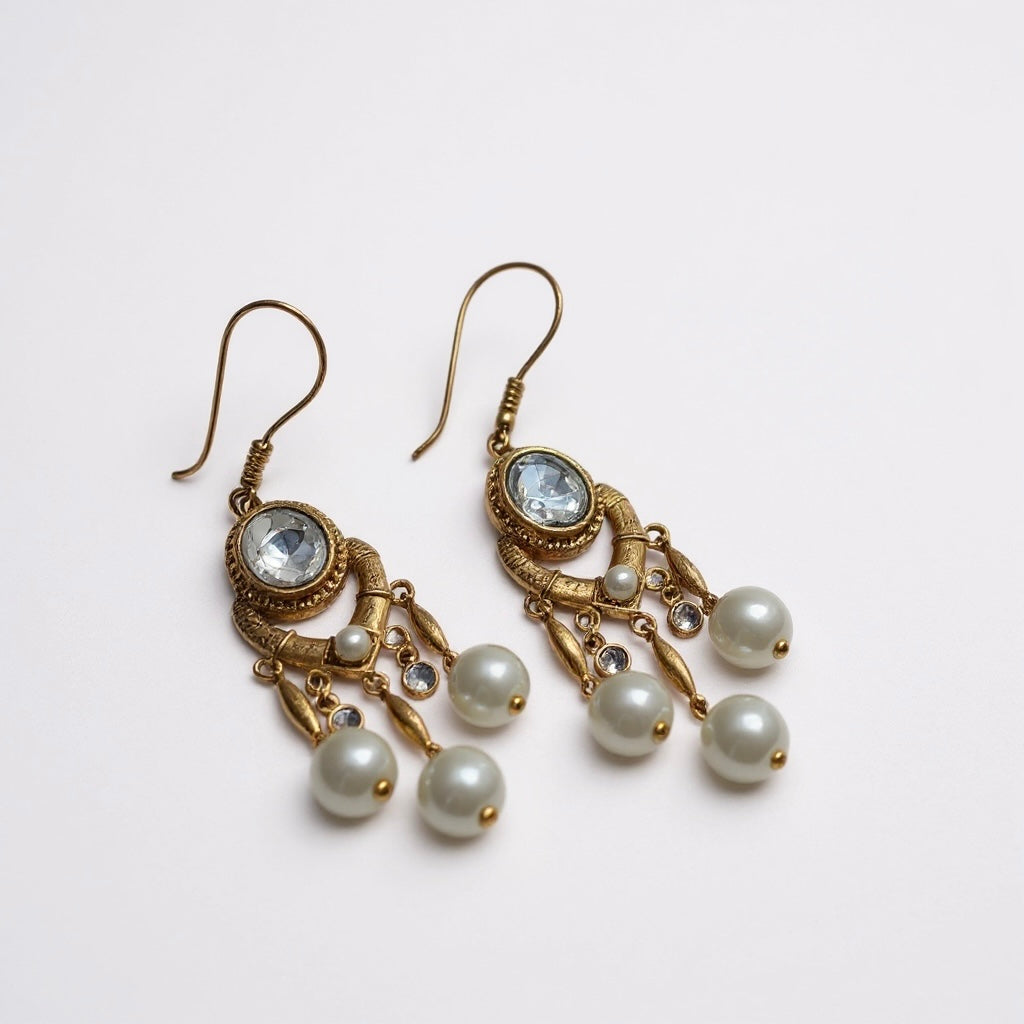 Vintage Elegance Drop Earrings