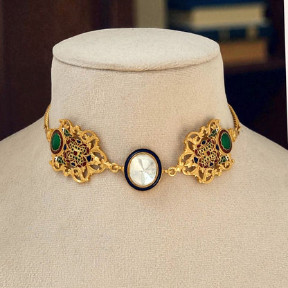 Polki & Enamel Choker