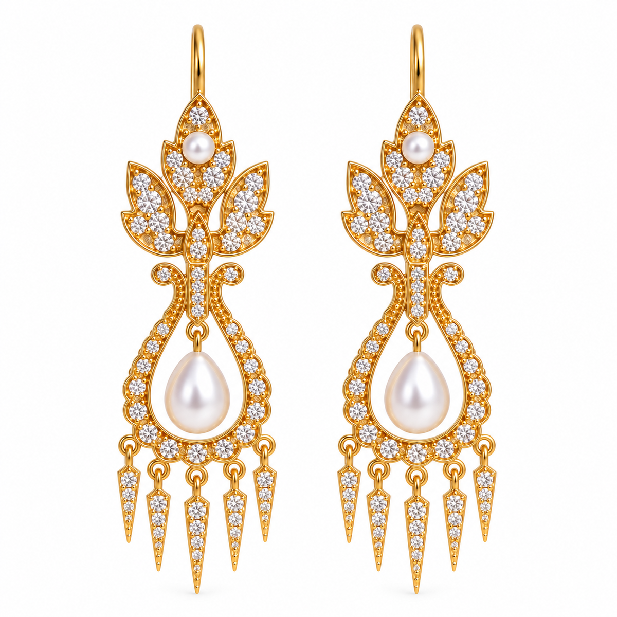 Royal Lotus Danglers
