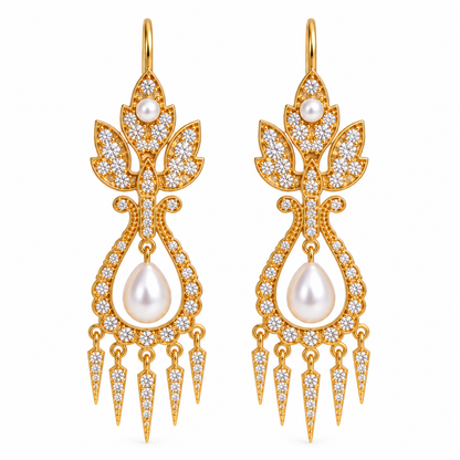 Royal Lotus Danglers