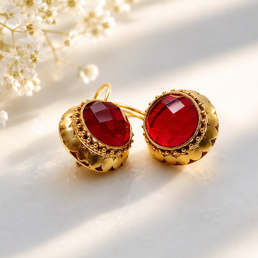 Button Earrings