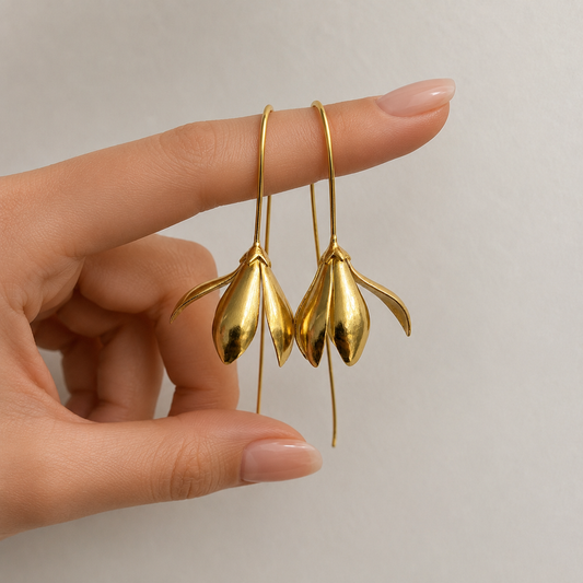Flower Hook Earrings