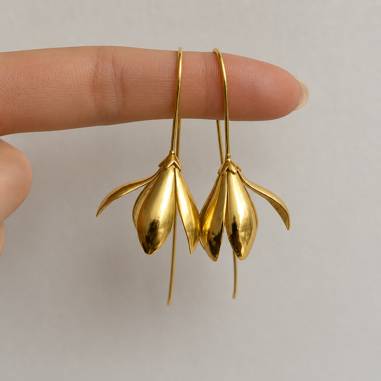 Flower Hook Earrings