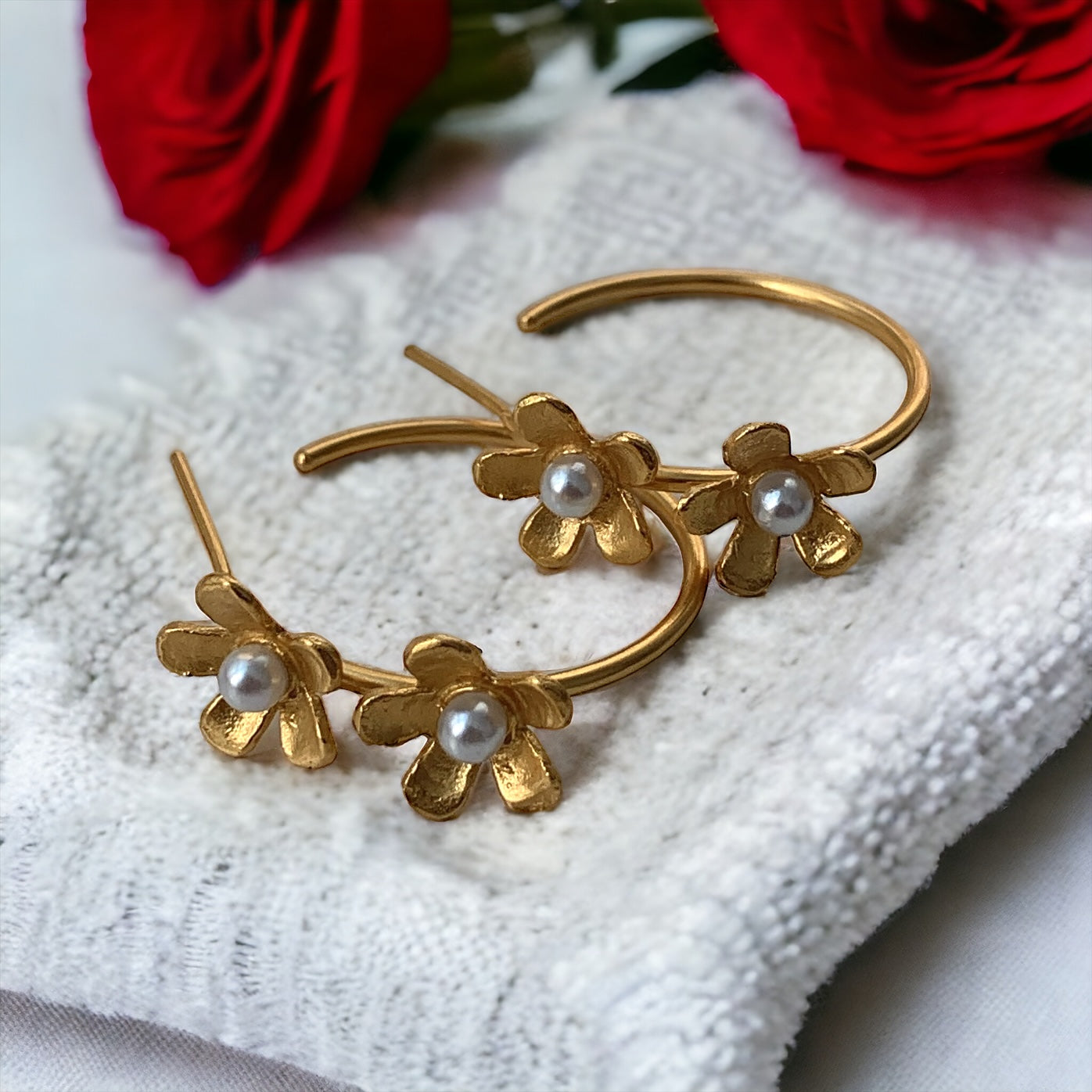 Two Flower Hoops