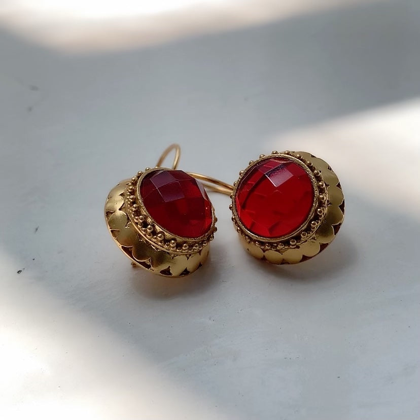 Button Earrings