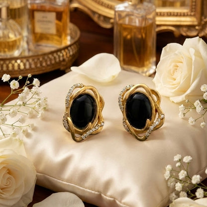 Midnight Serpentine Studs