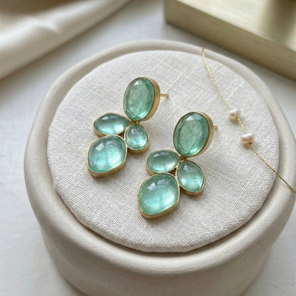 Mint Drop Earrings