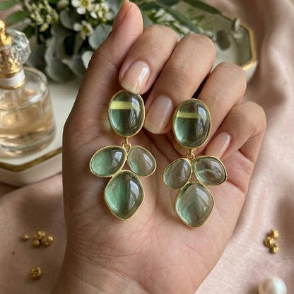Mint Drop Earrings