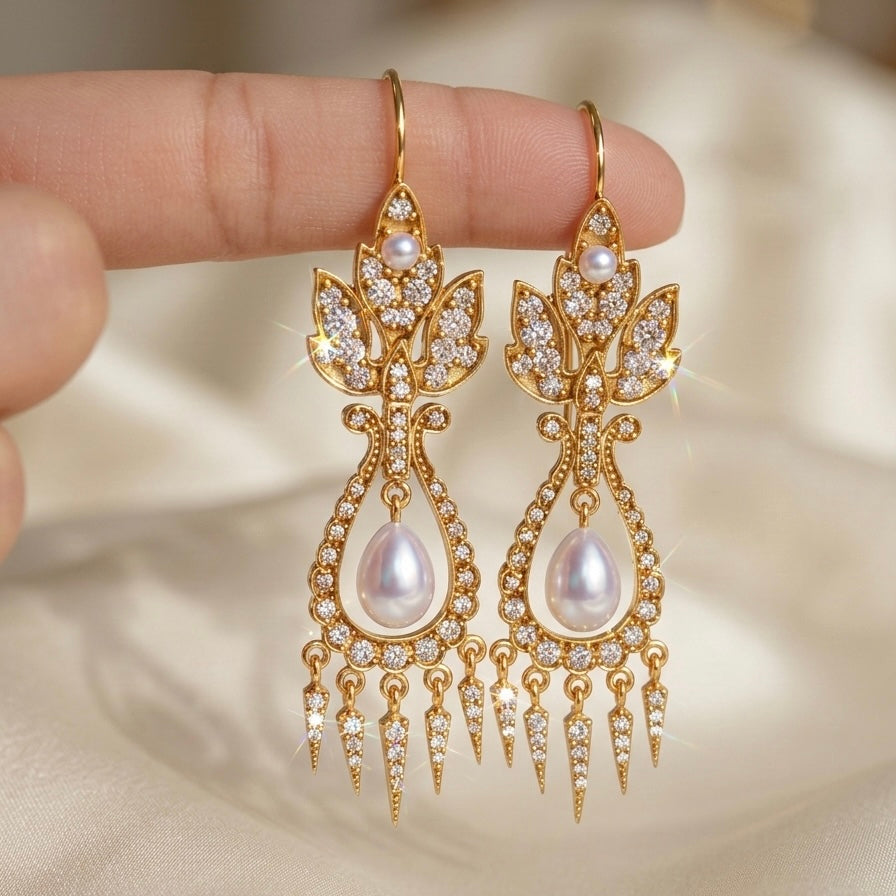 Royal Lotus Danglers