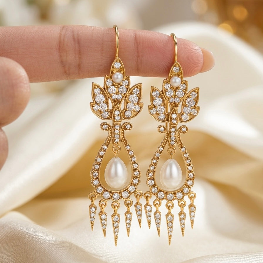 Royal Lotus Danglers