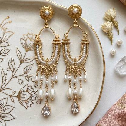 Pearl Jhilmil Earrings