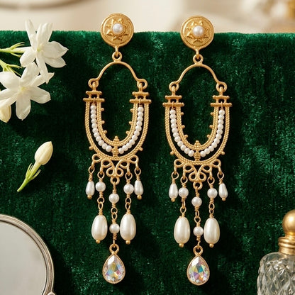Pearl Jhilmil Earrings