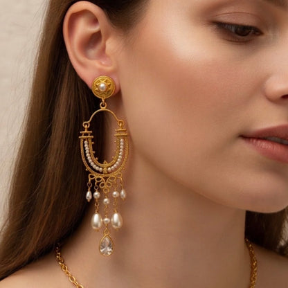 Pearl Jhilmil Earrings