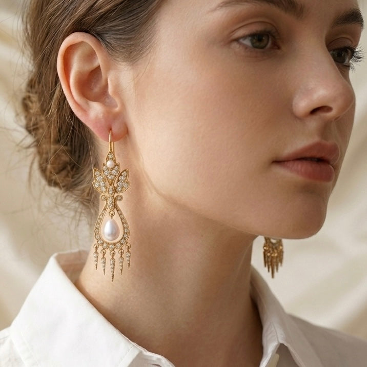 Royal Lotus Danglers