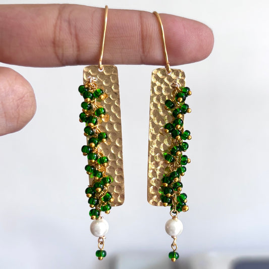 Green Bubble Earrings