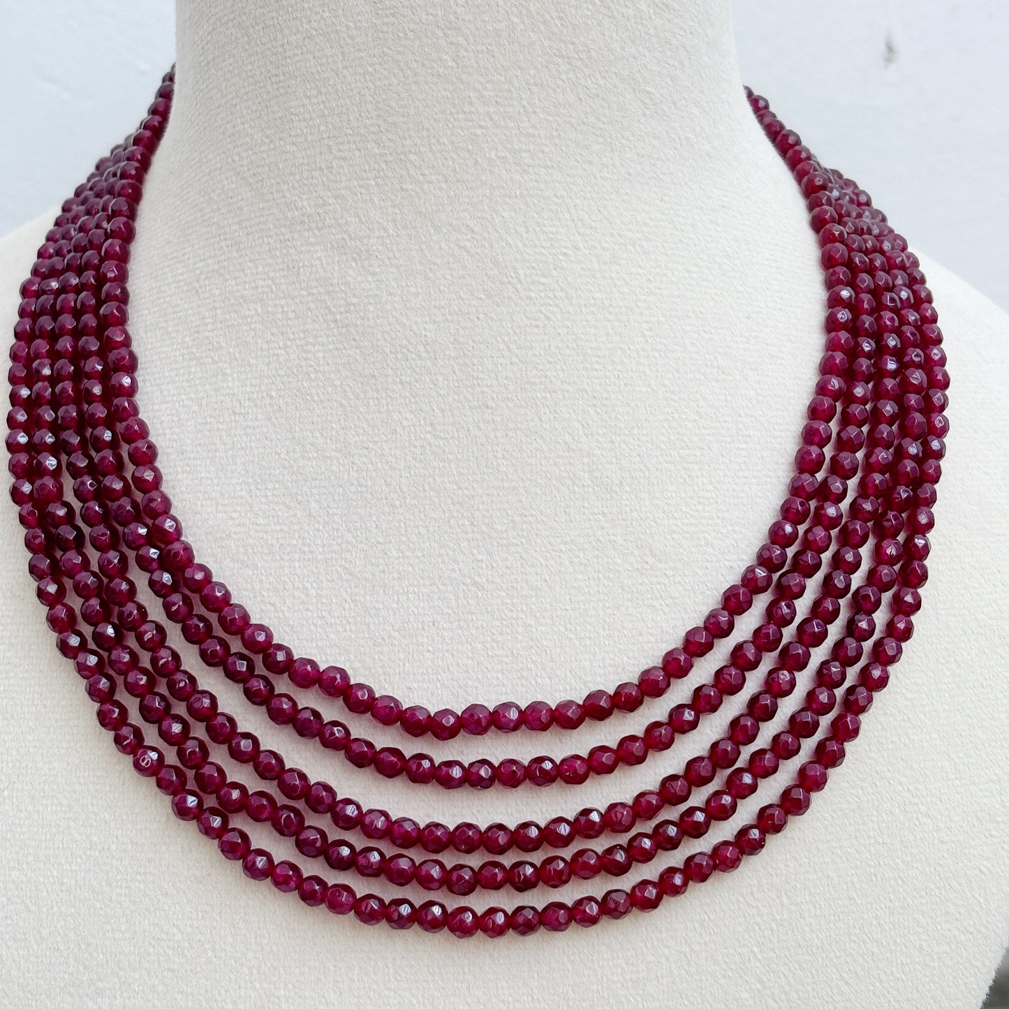 5 String Jade Necklace