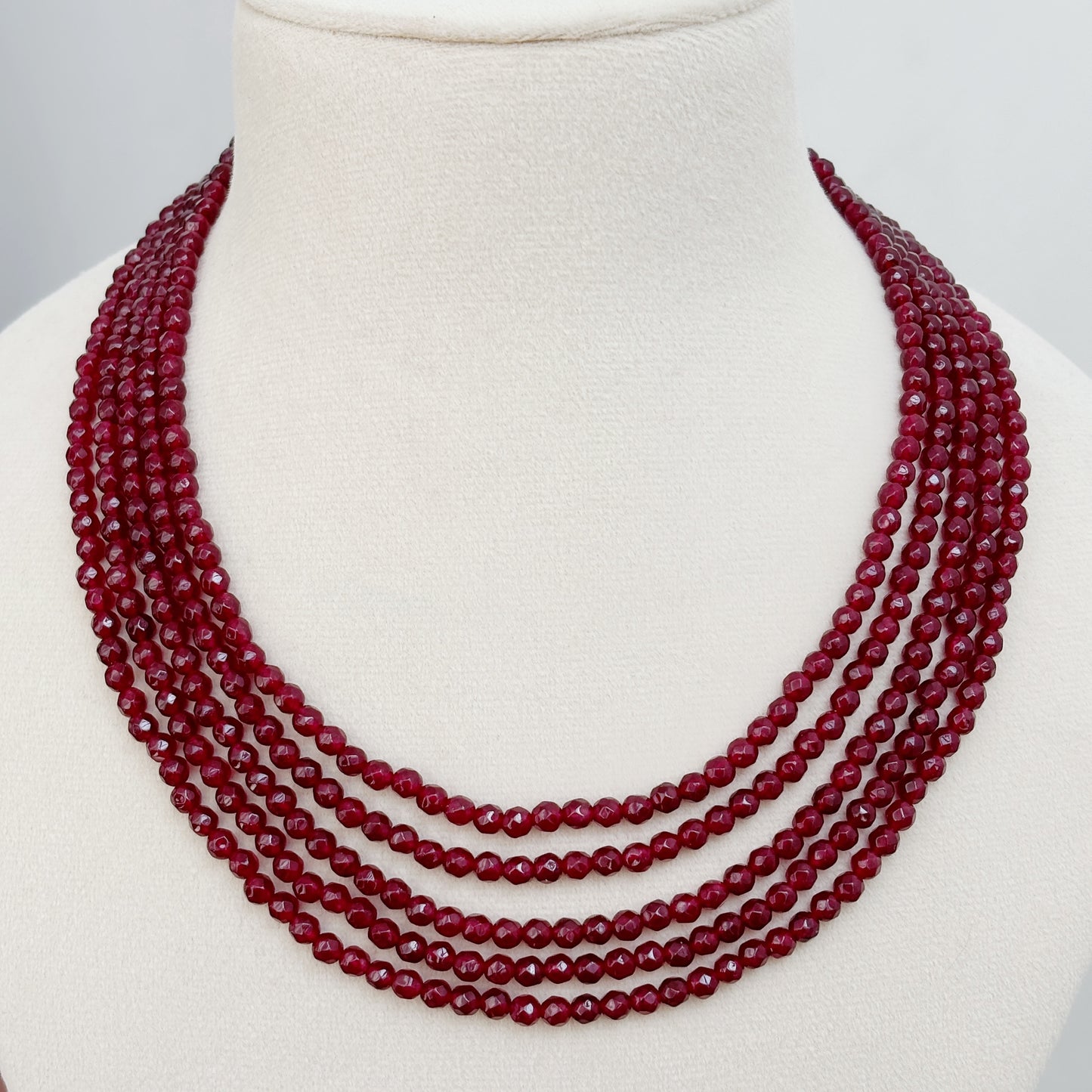5 String Jade Necklace